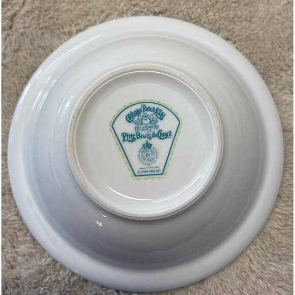 Vtg 1984 Cabbage Patch Kids Porcelain Plate Bowl Mug Set By Royal Worcester - Picture 9 of 15